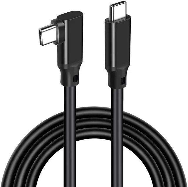 Main image of Hannord USB C to USB C Cable Type-C 3.1 GEN2,Right Angle USB-C 3.2 Gen 2 20Gbps VR Cable 4K@60Hz Video Cable 100W PD Fast Charging Cable.for Oculus Quest,MacBook Pro,AR,Switch,Phone 15,Laptop 1.64 ft.