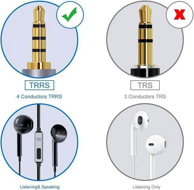 Alt view image 3 of 7 - Hannord 3.5mm Audio Cable 90 Degree AUX Cable Right Angle 4-Pole Headphone Cable Male to Male Nylon Braid Aux Cord for Smartphone,Tablets,Phone etc-Grey 10 ft.