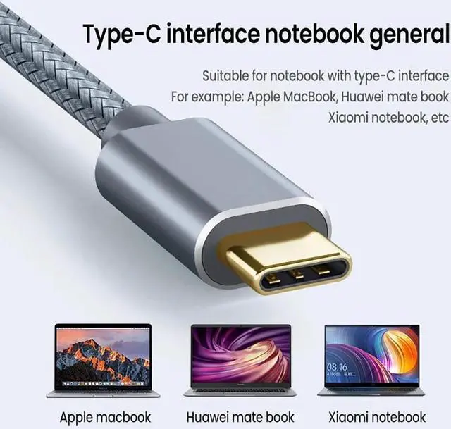 Alt view image 5 of 7 - Hannord USB C to USB B Printe Scanner Cable Compatible with MIDI Controller DJ Controller MacBook Pro, HP Canon Printers, iPad Pro and More 10 ft.