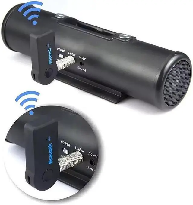 Alt view image 4 of 6 - Hannord 2 in 1 Wireless Bluetooth Receiver Transmitter Adapter 3.5mm Jack for Audio Stereo System Headphone Speaker Headphone Reciever Handsfree (Black)