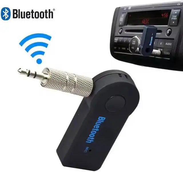 Alt view image 6 of 6 - Hannord 2 in 1 Wireless Bluetooth Receiver Transmitter Adapter 3.5mm Jack for Audio Stereo System Headphone Speaker Headphone Reciever Handsfree (Black)