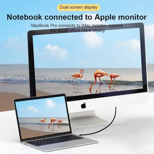 Alt view image 2 of 7 - Hannord Mini DisplayPort to Mini DisplayPort Cable 6.6 Feet 8K 60hz Cable Ultra-HD UHD 4K 144hz Mini DP to MiniDP Cable 7680 * 4320 for Video PC Laptop TV