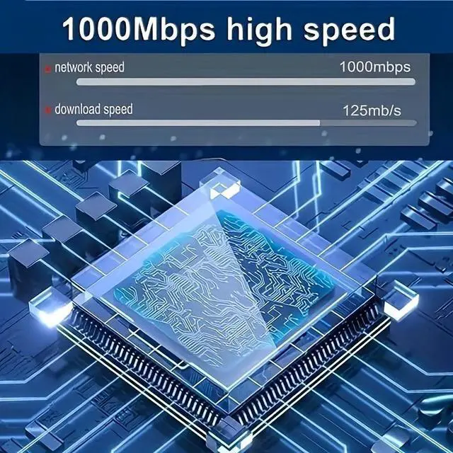 Alt view image 3 of 7 - Hannord Ethernet Switch 1 to 4 High Speed 1000Mbps, Ethernet switch with power cord for Cat5/5e/6/7/8 cables Network switch Ethernet hub for connecting up to 4 devices