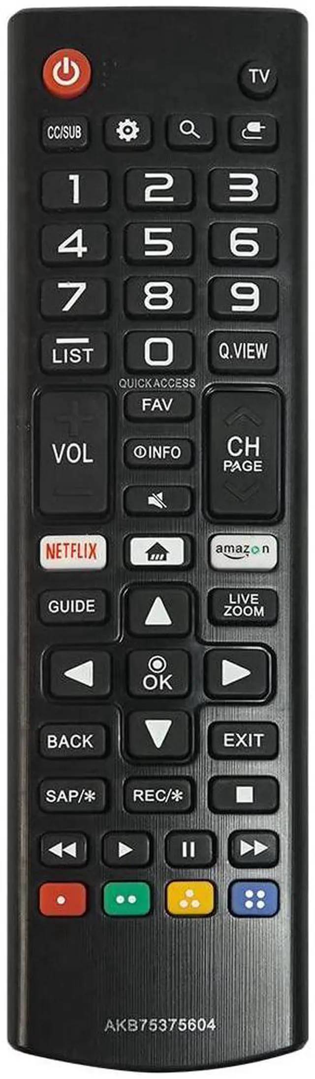 Main image of Hannord Universal Remote Control for LG Smart TV Remote Replacement Compatible All LG LCD LED OLED UHD HDTV 3D 4K Smart TVs Models AKB75375604