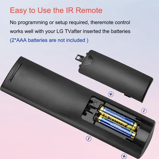 Alt view image 7 of 7 - Hannord Universal Remote Control for LG Smart TV Remote Replacement Compatible All LG LCD LED OLED UHD HDTV 3D 4K Smart TVs Models AKB75375604