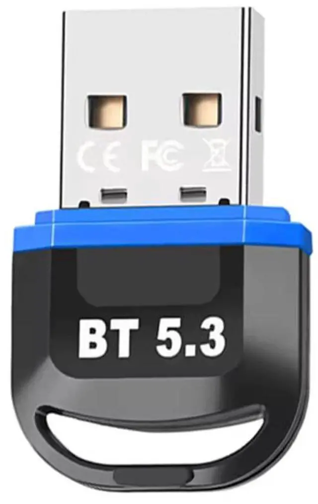 Main image of Hannord USB Bluetooth 5.3 Adapter for PC, Plug & Play BT5.3 Bluetooth Dongle Receiver Long Range Support Windows 11/10/8.1 for Desktop Laptop Keyboard Mouse Headset (Blue)