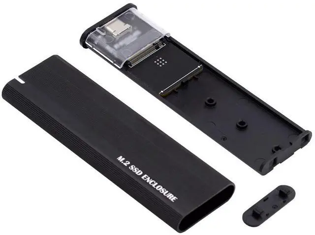 Alt view image 7 of 7 - Hannord M.2 NVME SATA SSD Enclosure Adapter, 10Gbps Aluminum USB 3.1 Gen 2 Type C External Enclosure for M.2 NVMe PCIE & SATA M-Key / B+M Connectors SSDs of Sizes 2230 2242 2260 2280