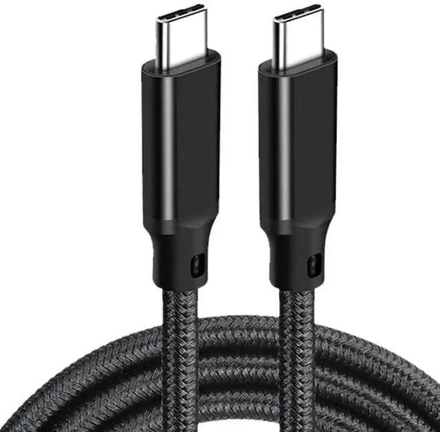 Main image of Hannord USB C to C Cable, 3.2 Gen 2 Type-C Cable 4K UHD 20Gbps 100W PD Fast Charging Cable for MacBook Pro, for iPad Pro, Nylon Braided, Black