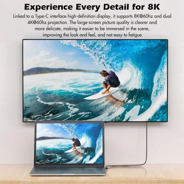 Alt view image 6 of 7 - Hannord USB4.0 Fast Charging Data Cable 1.64FT,Thunderbolt 4 Cable, USB-C to USB-C Cable, 40Gbps 240w Charging Cord 8K@60Hz Data Transfer Braided Cable For Laptop MacBooks Pro 1.64 ft.