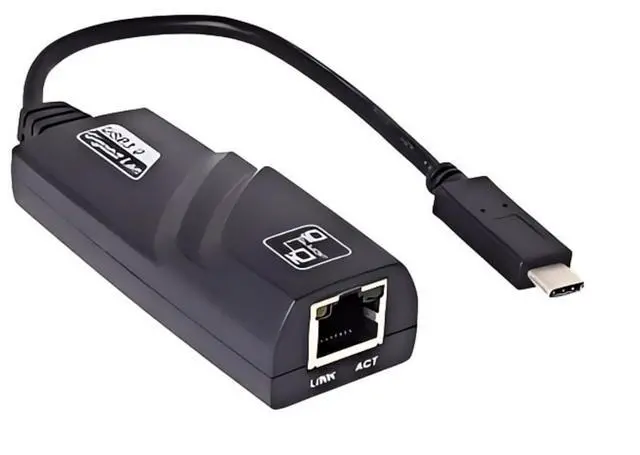 Alt view image 6 of 6 - Hannord Ethernet Network Adapter, USB to RJ45 LAN Wired Adapter Plug and Play Type-C 1000M, Compatible with MacBook Steam Deck Laptop, Switch, Windows