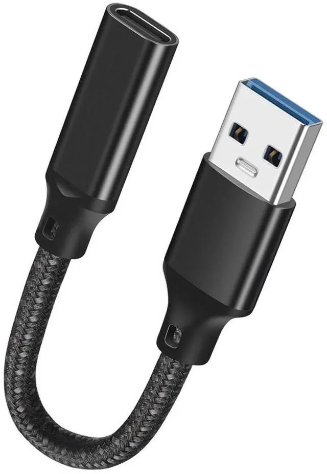 Alt view image 7 of 7 - Hannord USB C Female to USB Male Adapter USB 3.2 (1 Ft), 3A Fast Charging USB A to USB C Adapter with 10Gbps Data Transfer and Charging for Laptop, PC, Flash Disk, Quest Link, Charger