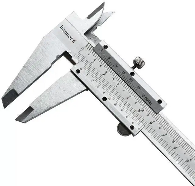 Main image of Hannord 6 inch Vernier Caliper,Stainless Steel Caliper Measuring Tool, 0-6inch/0-150mm Manual Micrometer, 0.001inch/0.02mm,for Inside,Outside,Depth and Step Measurements