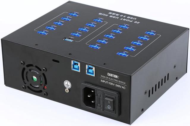 Sipolar USB 3.0 Super Speed 5Gbps Multiple 20 Port USB Charger And Data  Syncs Hubs Outpu