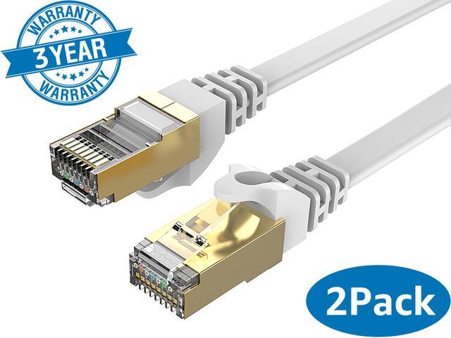 Cat7 Ethernet Cable -15 ft - RJ45 Connector - Double Shielded STP - 10  Gigabit 600MHz - Premium High Speed Network Wire Patch Cable LAN Cord – Cat  7