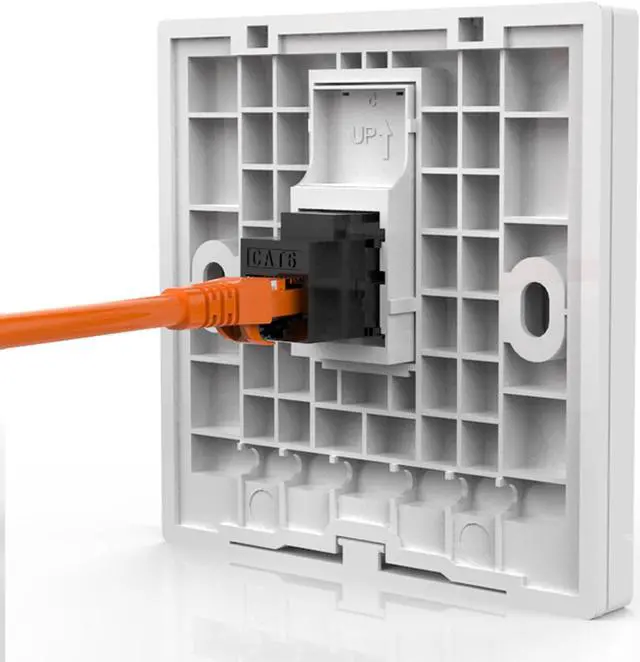 Alt view image 3 of 7 - Rj45 Coupler Cat6 Keystone Jack Inline Coupler Female to Female Insert Coupler 12 Pack Black giyqxHw