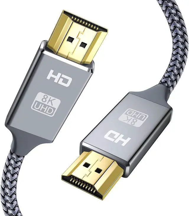 Main image of 8K HDMI Cable ,6FT 48Gbps Ultra High Speed HDMI Cord,Compatible with Apple TV,Roku,Samsung QLED,Sony LG,Nintendo Switch,Playstation,PS5,PS4,Xbox One Series X,Ultra HD HDMI 2.1 Cable