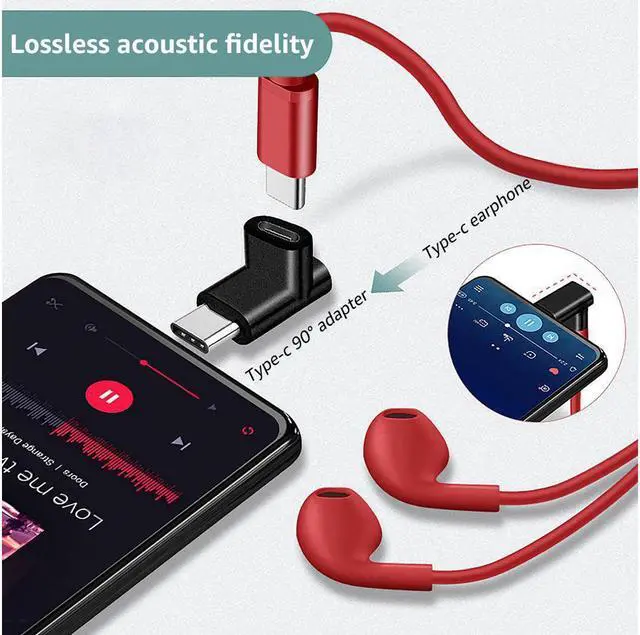 Alt view image 3 of 7 - USB C Adapter 90 Degree Male to Female Type C Adapter Angled Right & Left and Up & Down Extension Connector (2Pack)