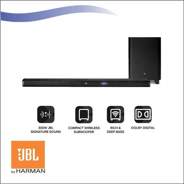 Alt view image 11 of 20 - JBL Bar 2.1 Deep Bass 2.1 Channel Soundbar with Wireless Subwoofer