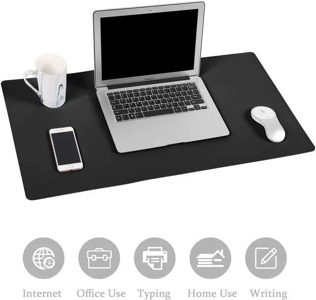 Alt view image 5 of 5 - TOWWI Desk Pad, Leather Mouse Pad, 32”x16” Laptop Desk Mat Blotter, Waterproof Writing Pad Mouse pad, Desk Accessories Office Decor