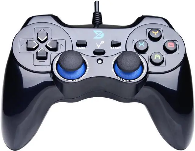 Main image of USB Wired Gaming Controller Gamepad for PC/Laptop Computer(Windows XP/7/8/10) & PS3 & Android & Steam - [Black]