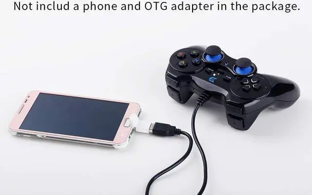 Alt view image 5 of 6 - USB Wired Gaming Controller Gamepad for PC/Laptop Computer(Windows XP/7/8/10) & PS3 & Android & Steam - [Black]