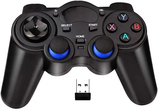 Alt view image 4 of 7 - USB Wireless Gaming Controller Gamepad for PC/Laptop Computer(Windows XP/7/8/10) & PS3 & Android & Steam (Black1)