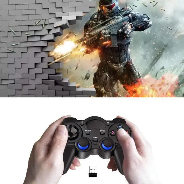 Alt view image 7 of 7 - USB Wireless Gaming Controller Gamepad for PC/Laptop Computer(Windows XP/7/8/10) & PS3 & Android & Steam (Black1)
