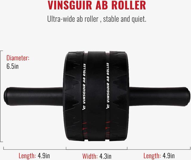 Vinsguir Super Stable Ab Roller for Abs Workout Ultra Wide Ab