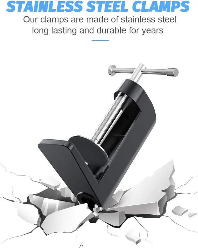 Alt view image 2 of 7 - Stainless Steel Gooseneck Cell Phone Holder, Universal 360° Flexible Mobile Phone Stand | Lazy Arm Holder Clamp Mount Bracket Bed Dock for 11 Pro Max Xs X XR 8 Plus S20 S10 Note 20 Note 10