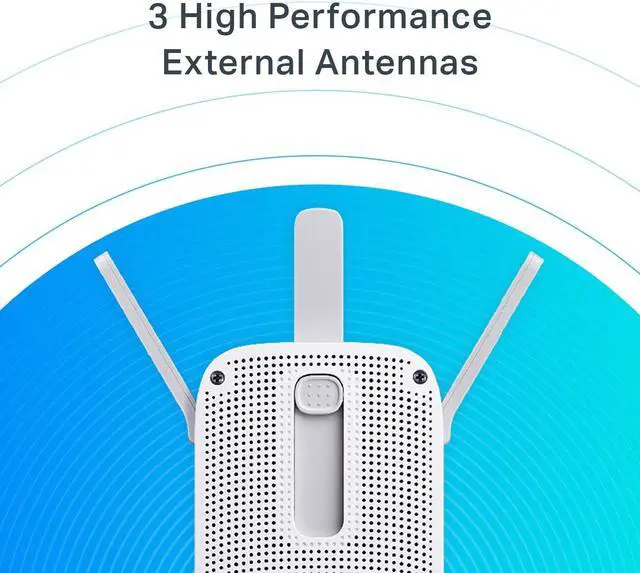 Alt view image 7 of 7 - AC1750 WiFi Extender , PCMag Editor's Choice, Up to 1750Mbps, Dual Band Wifi Range Extender, Internet Booster, Access Point, Extend Wifi Signal to Smart Home & Alexa Devices
