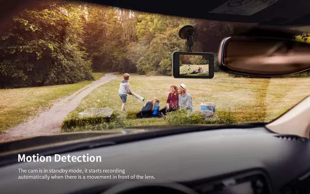 Alt view image 7 of 7 - Dual Dash Cam 4.0 Inch LCD Screen 1080P FHD Front and Rear Camera, Car Driving Recorder with IR Sensor Night Vision, Motion Detection, G-Sensor, 170°Wide Angle and Parking Monitor