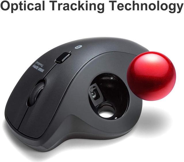 Souris trackball laser sans fil 1600 dpi, Trackball
