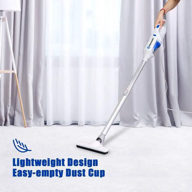 Alt view image 3 of 7 - Corded Stick Vacuum Cleaner 2 in 1 Ultra-Lightweight 14Kpa Power Suction Handheld Vacuum Cleaner with Washable HEPA Filter for Home, Car, Pet Hair, Carpet, Hard Floor