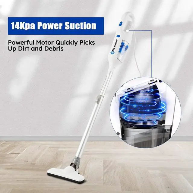 Alt view image 6 of 7 - Corded Stick Vacuum Cleaner 2 in 1 Ultra-Lightweight 14Kpa Power Suction Handheld Vacuum Cleaner with Washable HEPA Filter for Home, Car, Pet Hair, Carpet, Hard Floor