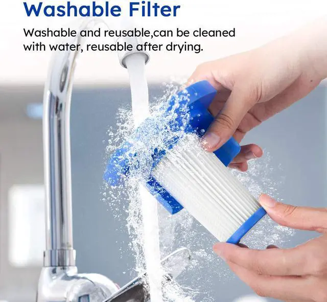 Alt view image 5 of 7 - Corded Stick Vacuum Cleaner 2 in 1 Ultra-Lightweight 14Kpa Power Suction Handheld Vacuum Cleaner with Washable HEPA Filter for Home, Car, Pet Hair, Carpet, Hard Floor