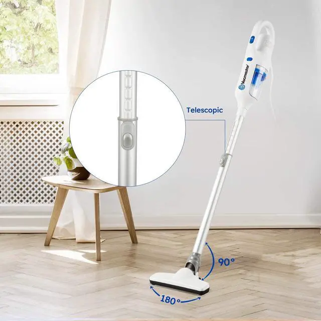 Alt view image 4 of 7 - Corded Stick Vacuum Cleaner 2 in 1 Ultra-Lightweight 14Kpa Power Suction Handheld Vacuum Cleaner with Washable HEPA Filter for Home, Car, Pet Hair, Carpet, Hard Floor