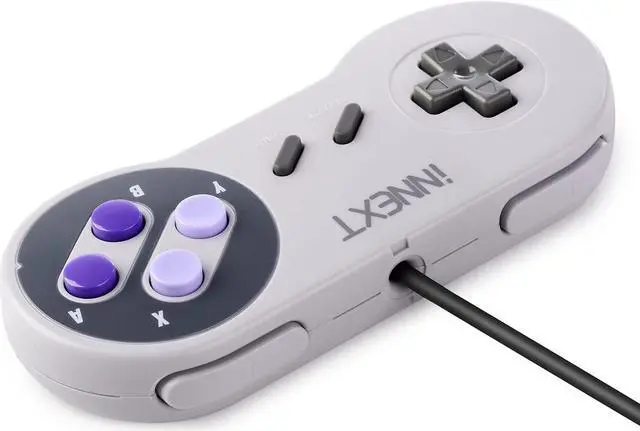 Alt view image 5 of 7 - 2 Pack SNES Retro USB Super Controller Gamepad Joystick, USB PC Super Classic Controller Joypad Gamestick for Windows PC MAC Linux Raspberry Pi 3 Sega Genesis Higan Grey/Purple