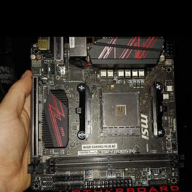 Alt view image 7 of 7 - AM4 CPU Heatsink Bracket,Socket Retention Mounting Bracket for Hook-Type Air-Cooled or Partially Water-Cooled Radiators, AMD CPU Fan Bracket Base for AM4 (B350 X370 A320) (Black)