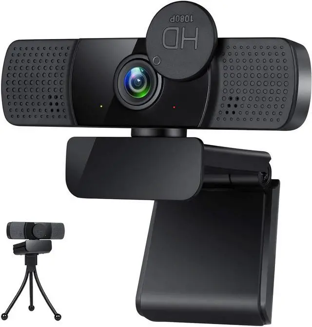 Main image of Webcam,Webcam with Microphone,USB PC Computer Webcam with Privacy Cover and Tripod,Laptop Desktop Full HD Camera Video Webcam,Pro Streaming Webcam for Recording,Calling,Conferencing,Gaming
