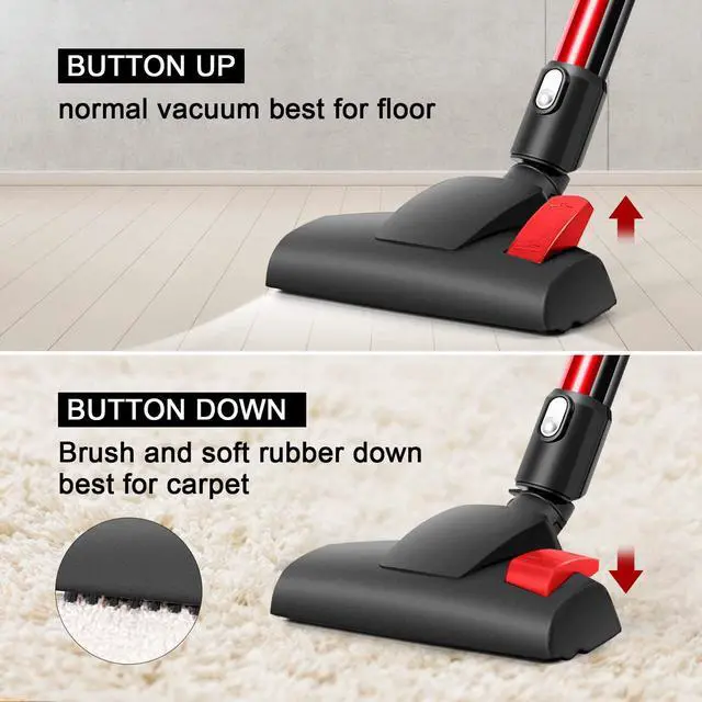 Alt view image 5 of 7 - Vacuum Cleaner Corded 17000PA 3 in 1 Stick Vacuum Cleaner with HEPA Filter Lightweight for Home Hard Floor