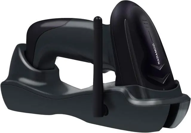 Main image of Wireless Barcode Scanner with USB Cradle Charging Base 328Ft Long Transmission Handheld 1D Cordless Laser Barcode Reader Portable Bar Code Scanning for Retail Supermaket Warehouse