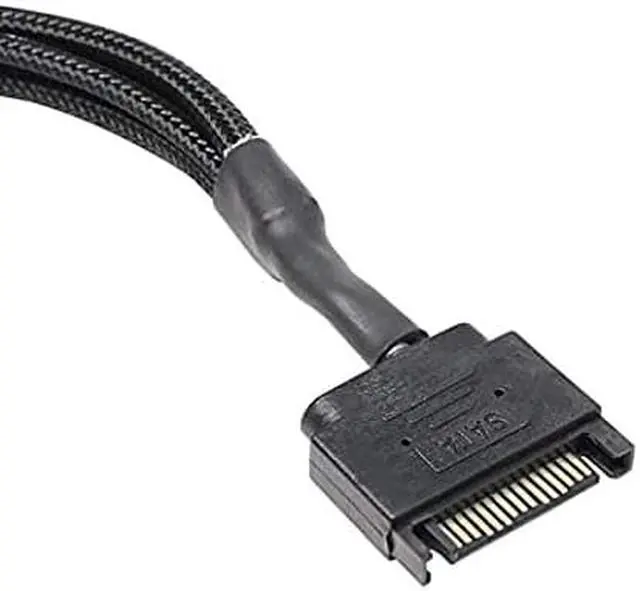 Alt view image 3 of 7 - SATA to 3 Pin 4 Pin Fan Adapter,15pin SATA to 4 x 3 pin / 4 Pin 12V PC Case Fan Splitter Extension Power Cable Adapter-28cm-2pcs