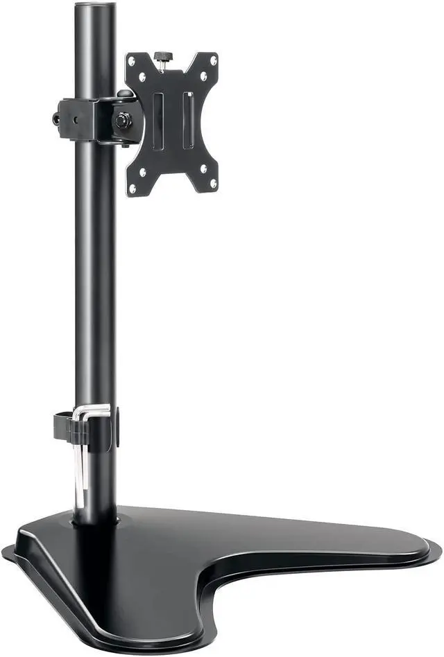 Main image of Single Monitor Stands, Freestanding VESA Monitor Desk Mount fits 13 to 32 inch Computer Screen with Height Adjustable, Swivel, Tilt, Rotation, VESA 75x75 100x100