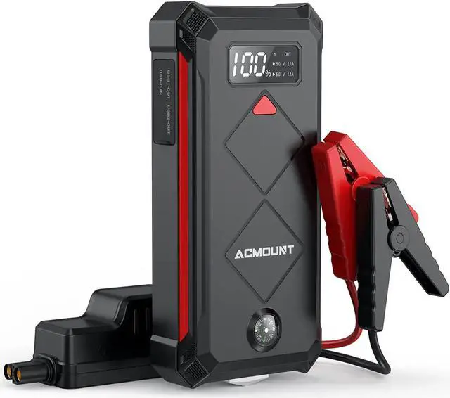 Main image of Car Jump Starter, 2000A Peak 20000mAh Lithium Jump Starter Battery Pack for Up to 9L Gas or 7L Diesel Engine, SuperSafe 12V Portable Battery Starter Power Pack with LED Screen & LED Light