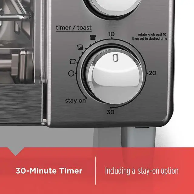 Alt view image 6 of 7 - 4-Slice Toaster Oven with Natural Convection, Stainless Steel