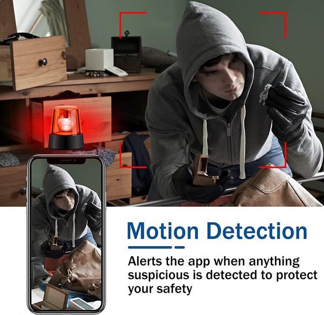Alt view image 3 of 3 - Wireless Security WiFi Camera Mini Hidden Spy Small IP Cameras Smart Home Night Virsion Magnetic Camcorder Surveillance,Built-in Battery, APP Real-time View,Card Direct Recording, 150°Wide Angle