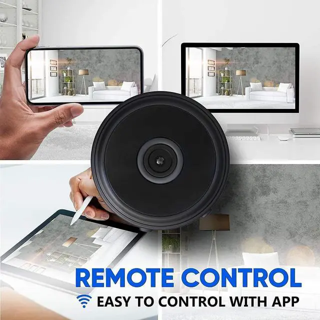 Alt view image 6 of 7 - Mini Spy Hidden Camera WiFi Wireless Small Video Camera Full HD 1080P Night Vision Motion Detection Security Nanny Surveillance Cam Covert Cameras with App for Home Indoor Outdoor