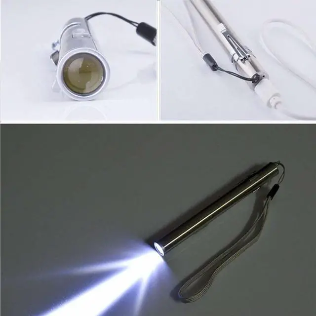 Alt view image 7 of 7 - 5Pack Pen Light Flashlight with USB Cable 400 lumens Rechargeable Penlight Mini LED Pocket Flashlight for Camping /Hiking/ Work Repair/Doctors
