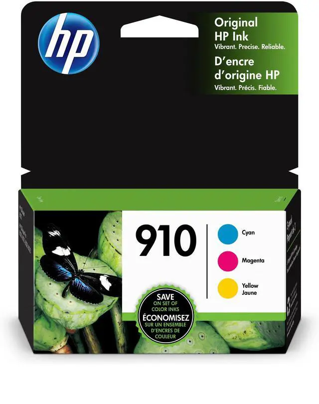 Alt view image 4 of 20 - HP 910 (3YN97AN) Ink Cartridges, 315 Page Yield (3-pack), Cyan/Magenta/Yellow