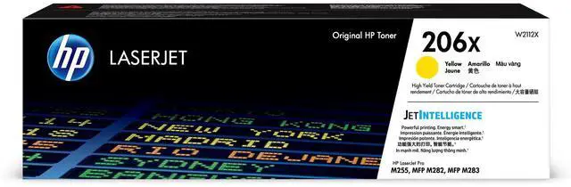 Alt view image 6 of 18 - HP 206X High Yield Yellow Original LaserJet Toner Cartridge, ~2,450 pages,